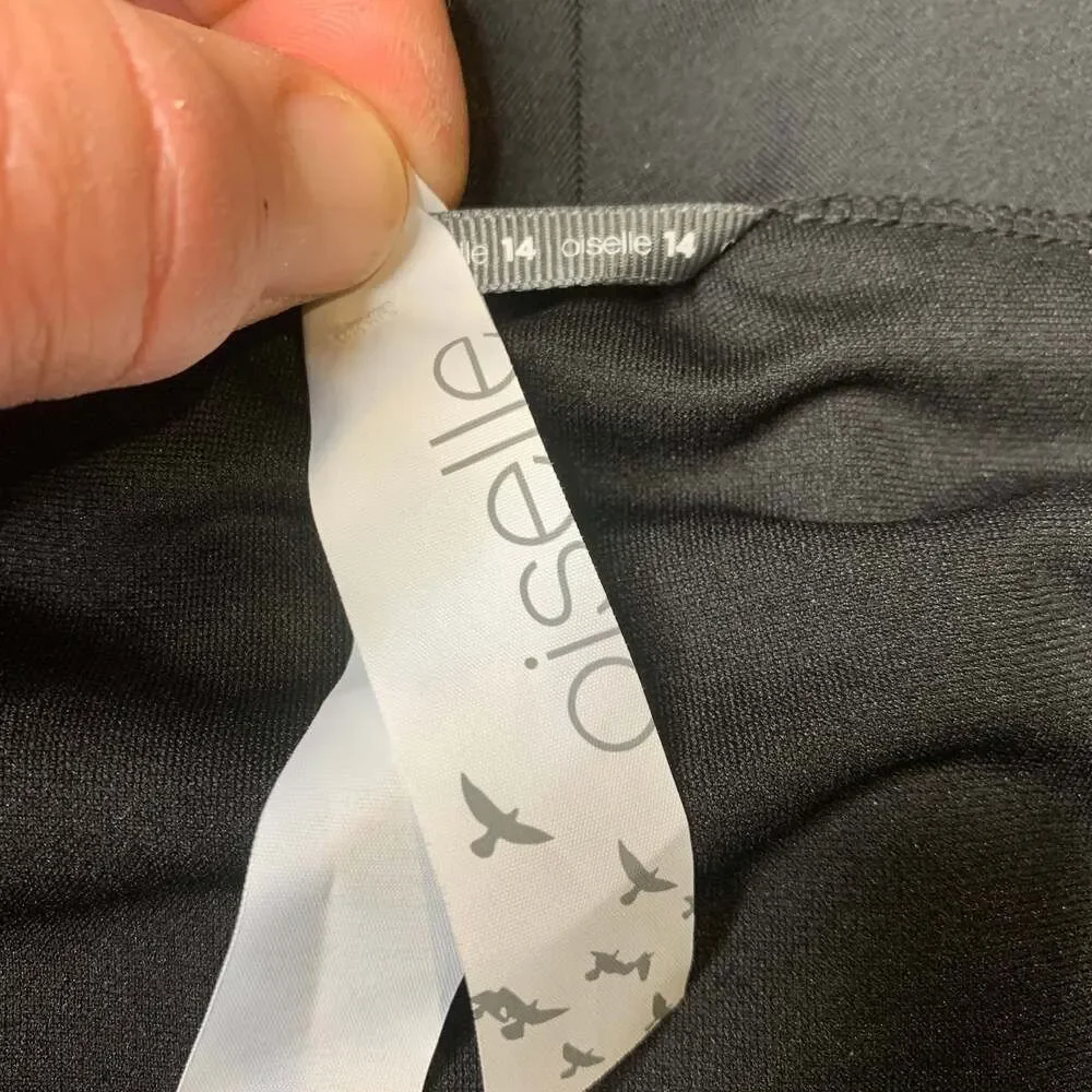 Oiselle Long Running Skirt Black Diamond sz 14